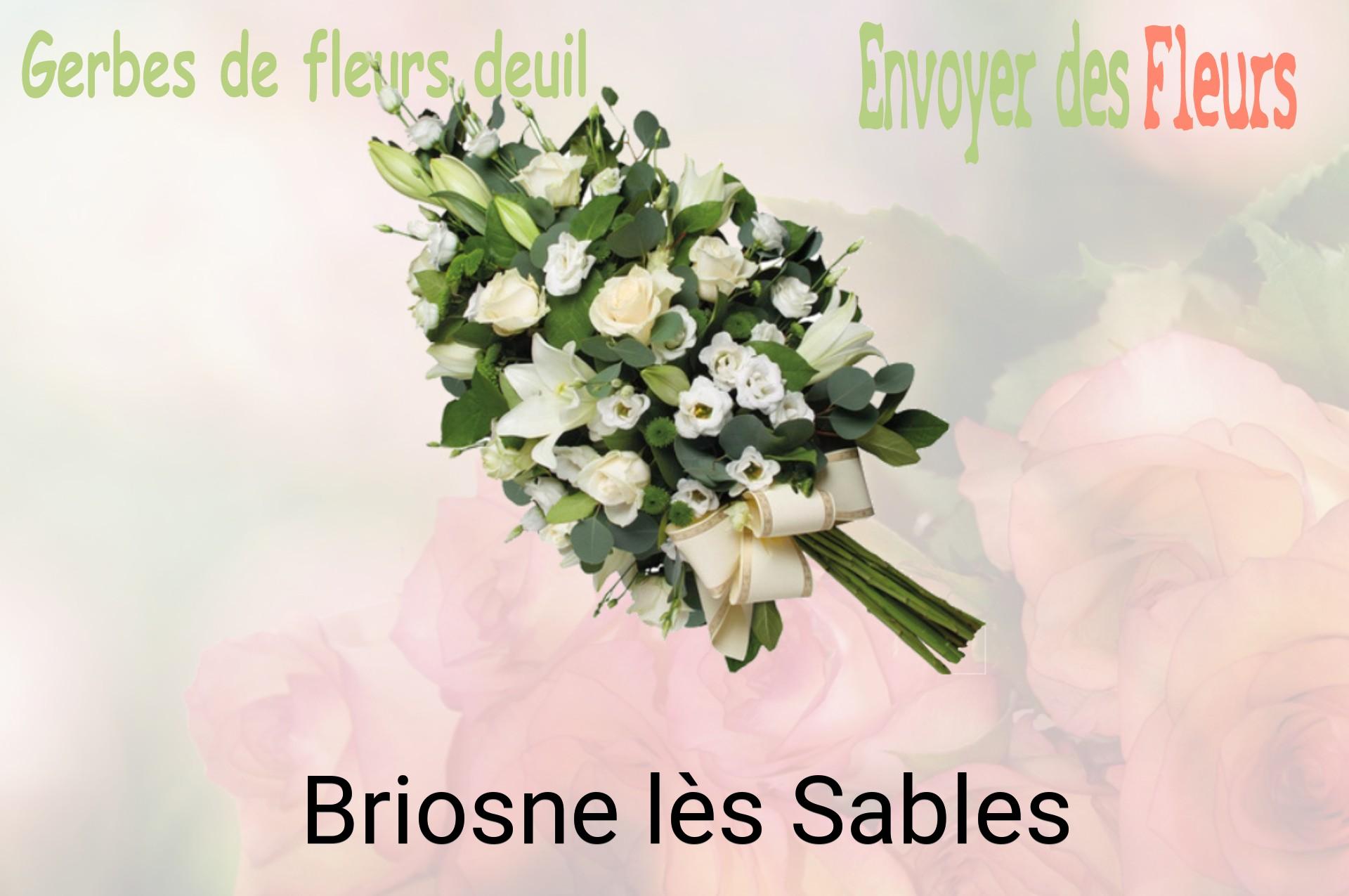Gerbe de fleurs de deuil livrée à Briosne-lès-Sables